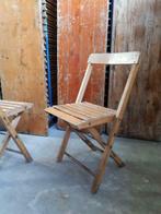 partij vintage houten klapstoelen horeca café bistro stoelen