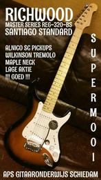 NIEUWE RICHWOOD MASTER SERIES STRATOCASTER VINTAGE SUNBURST, Ophalen of Verzenden, Nieuw