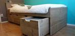 Bed steigerhout vintage look, Ophalen, Nieuw