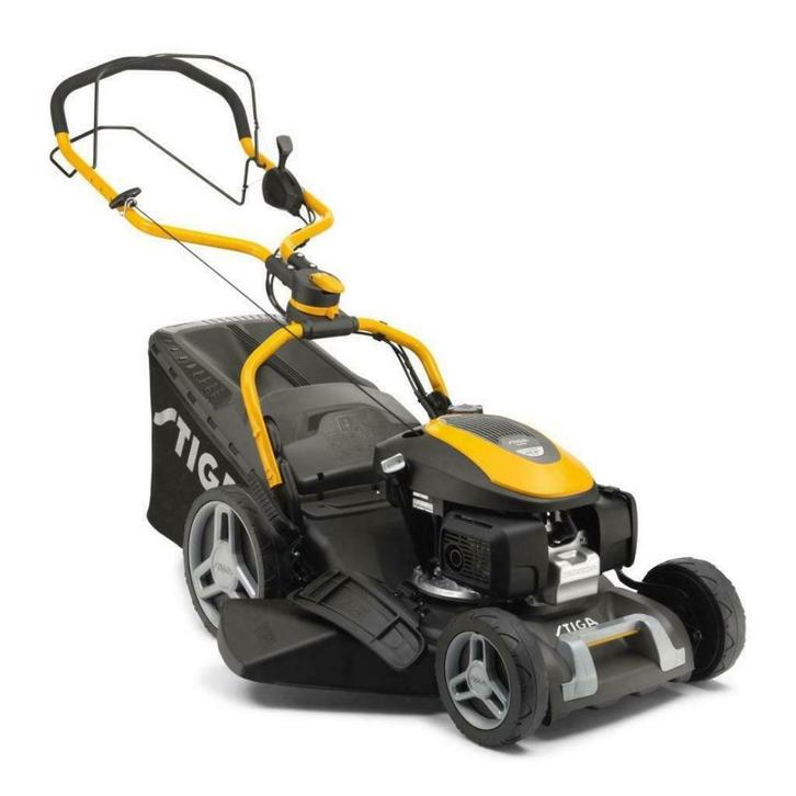 Stiga COMBI 748 V (4 in 1) Honda Motor - grasmaaier, Tuin en Terras, Grasmaaiers, Nieuw, Benzine-grasmaaier, 40 t/m 49 cm, Cirkelmaaier