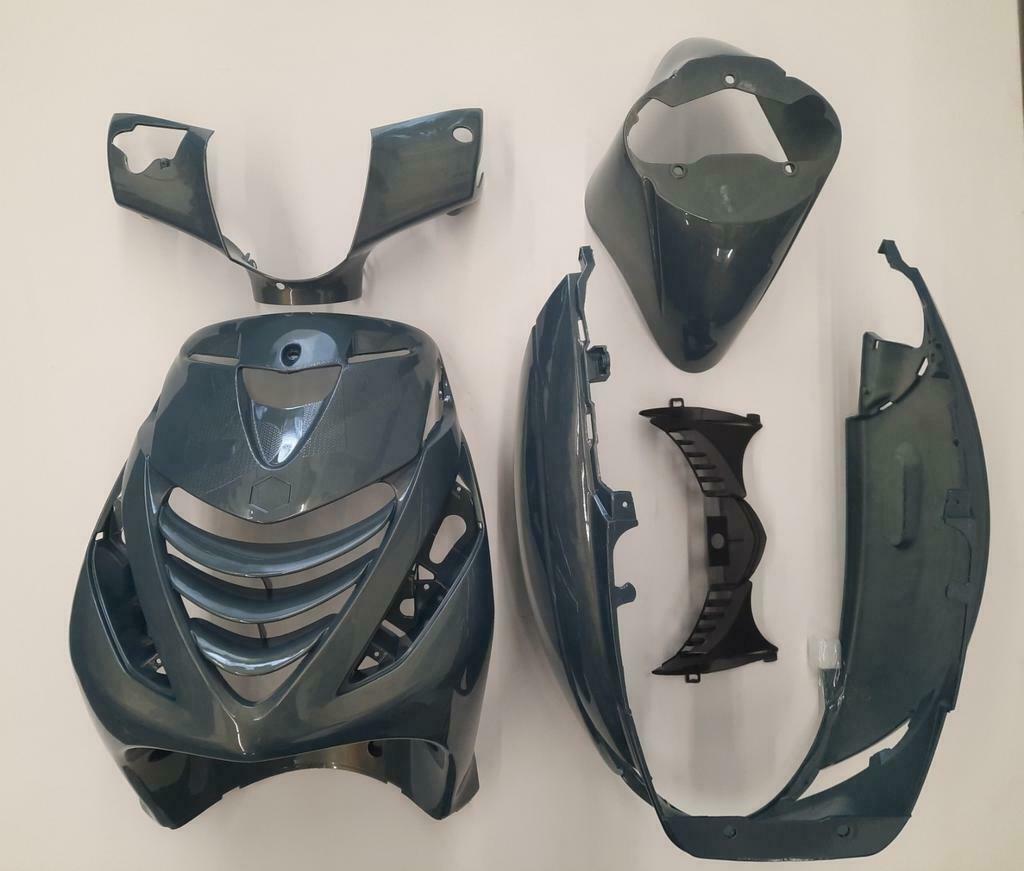 ≥ Piaggio Zip Sp Kappenset Kappen Blauw/Grijs Parelmoer NIEUW —  Brommeronderdelen | Algemeen — Marktplaats