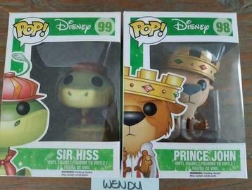 Disney Funko Pops: Sir Hiss (Robin Hood), nummer 99 vaulted