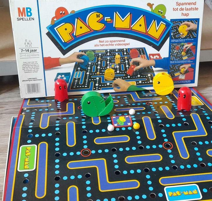 Vintage MB bordspel Pac-Man, net zo spannend als t videospel, Hobby en Vrije tijd, Gezelschapsspellen | Bordspellen, Ophalen of Verzenden