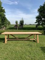 Tuintafel loungeset, tuinset, ronde ovale douglas hout bank, Tuin en Terras, Nieuw, Ophalen of Verzenden, Eettafel, Tuinset
