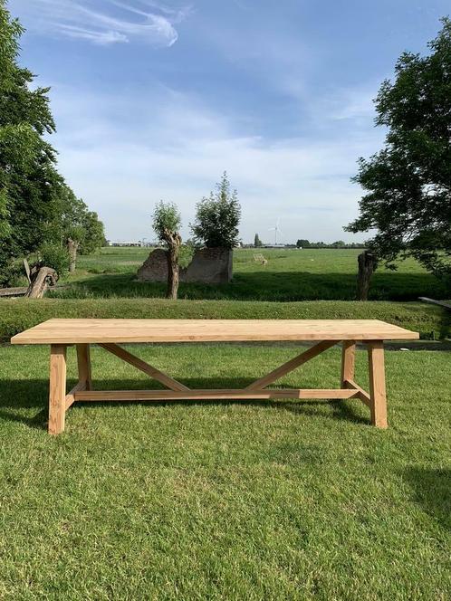 Tuintafel loungeset, tuinset, ronde ovale douglas hout bank, Tuin en Terras, Tuinsets en Loungesets, Nieuw, Tuinset, Hout, Bank