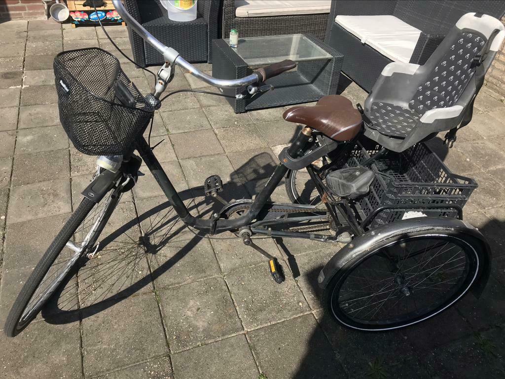 ≥ Sparta fiets met drie wielen + kinderzitje — Fietsen | Dames |  Moederfietsen — Marktplaats