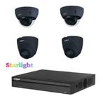 4MP Dahua StarLight IP POE  set / 4CH NVR + 4x cameras, Ophalen of Verzenden, Nieuw, Buitencamera