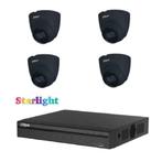 4MP Dahua IP POE Starlight camera set / 4CH NVR+4x cameras, Ophalen of Verzenden, Nieuw, Buitencamera