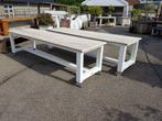 witte tafel 100 x 200, Huis en Inrichting, Tafels | Salontafels, Nieuw, Rechthoekig, Ophalen of Verzenden, Teakhout