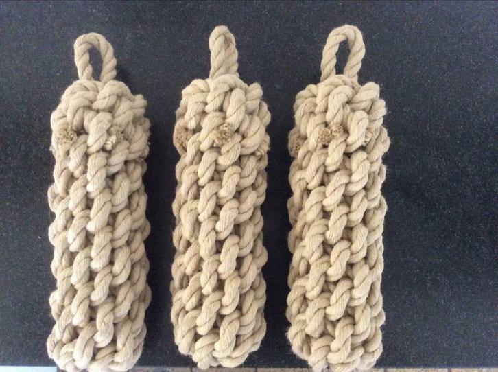 Handgeknoopte authentieke touwfenders, stootwil, ropefender, Watersport en Boten, Bootonderdelen, Nieuw, Ankeren en Afmeren, Zeilboot of Motorboot