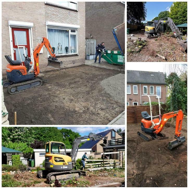 Minigraver huren/Midigraver/shovel/grondwerk/schuttingen, Diensten en Vakmensen, Tuinmannen en Stratenmakers, Hekwerk of Schuttingen