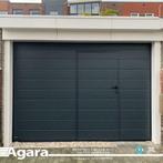 Antraciet garagedeur met loopdeur en nog veel meer bij AGARA, Nieuw, 215 cm of meer, Metaal, 120 cm of meer