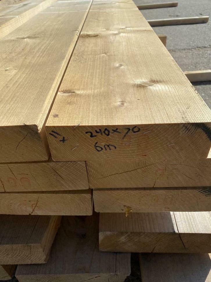 Vuren balken, Doe-het-zelf en Verbouw, Hout en Planken, Nieuw, Balk, Vuren, Ophalen of Verzenden