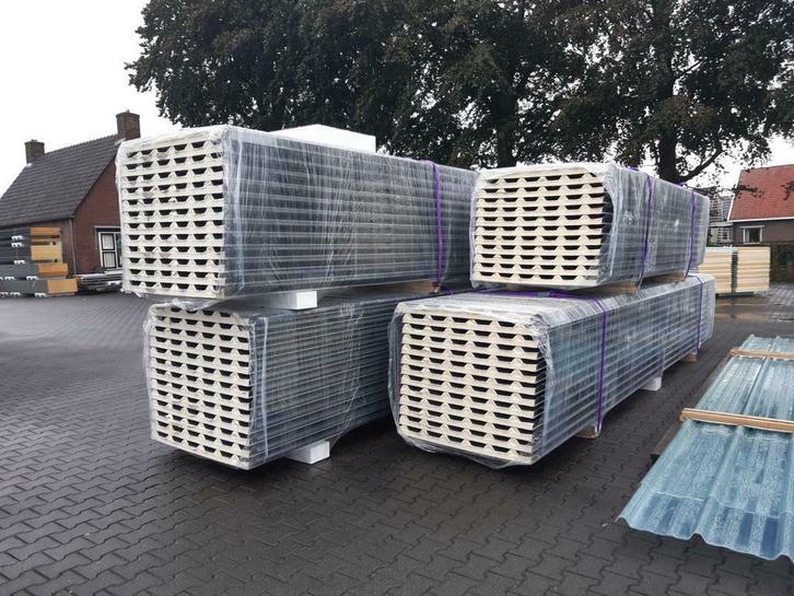 Dakpanelen / Sandwichpanelen / Dakplaten / Wandplaten, Doe-het-zelf en Verbouw, Platen en Panelen, Nieuw, Overige materialen, 50 tot 100 mm