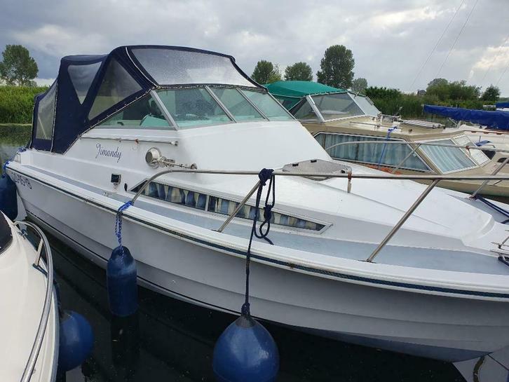 Fjord 24 motorcruisser 120 pk 1996 inboard Diesel te koop, Watersport en Boten, Motorboten en Motorjachten, Gebruikt, Polyester