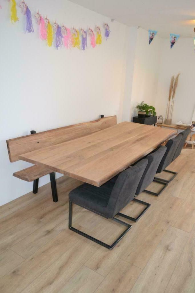 Eiken Boomstamtafels, Huis en Inrichting, Tafels | Eettafels, Nieuw, 50 tot 100 cm, 200 cm of meer, Vijf personen of meer, Overige vormen