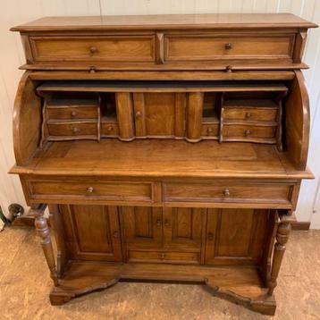 Rolluik bureau, Secretaire, houten bureau beschikbaar voor biedingen