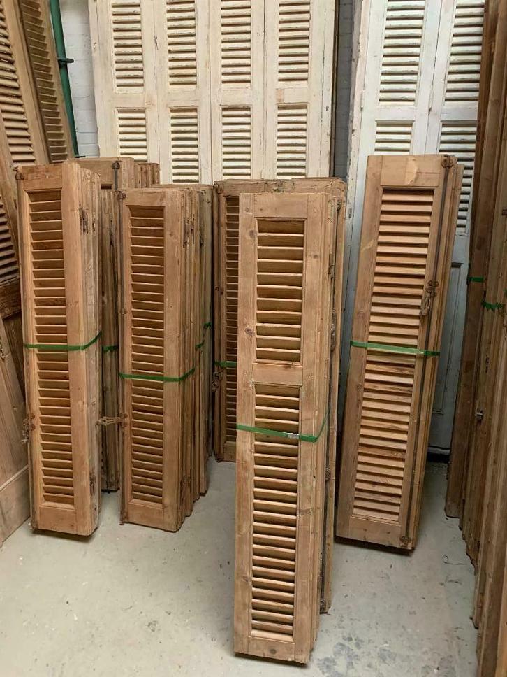 louvre luiken/oude luiken, Doe-het-zelf en Verbouw, Deuren en Horren, Gebruikt, Binnendeur, Minder dan 200 cm, Minder dan 80 cm