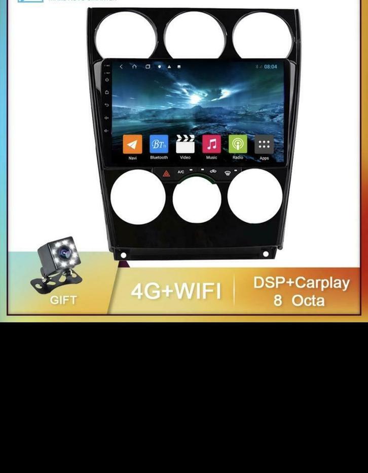 Android CarPlay Navigatie Mazda 2/3/4/5/6BT usb 2000tot 2019, Auto diversen, Autonavigatie, Zo goed als nieuw, Ophalen of Verzenden