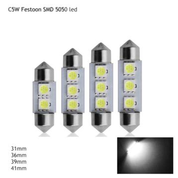 SMD LED C5W FESTOON BUISLEDLAMP WIT 36  of 39 MM beschikbaar voor biedingen