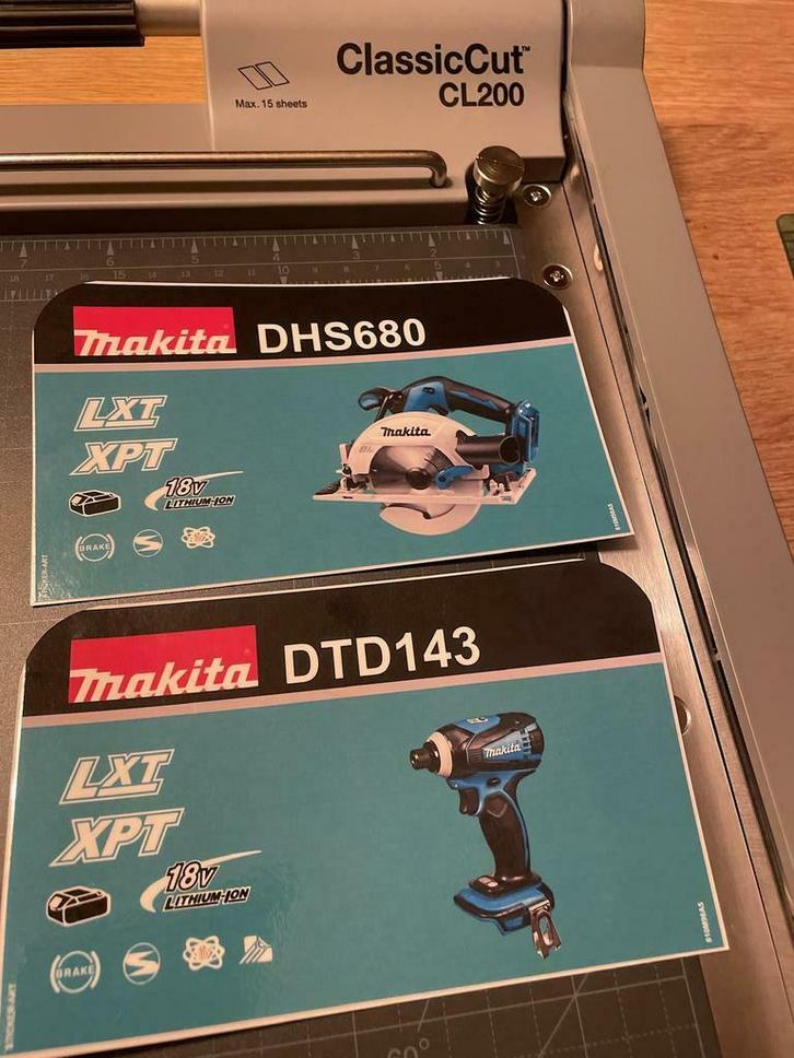 Makita MBOX stickers Macpak (STICKER-ART), Doe-het-zelf en Verbouw, Gereedschap | Handgereedschap, Nieuw, Verzenden