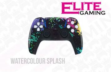 Unieke Dualsense / PS5 Controller "Watercolour Splash" Scuf