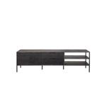 Tv meubel Acacia hout dark, 150 tot 200 cm, Nieuw, Ophalen of Verzenden, Metaal