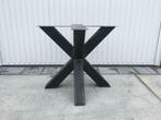 Ronde tafels, stalen matrix poot, symmetrie tafelpoot, staal