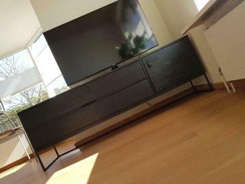 Tv meubel zwart hout / metaal