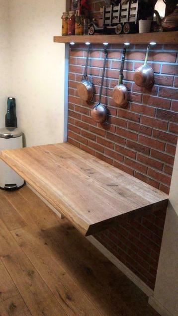Eiken Boomstam tv meubel plank BESTA STUVA IKEA blad - afbeelding 15