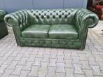 Prachtige nieuwe Chesterfield bank groen + GRATIS BEZORGING, Nieuw, 150 tot 200 cm, Chesterfield, Rechte bank