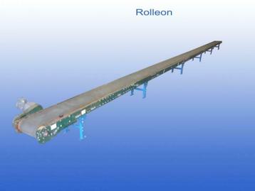 2 stuks 15,5 meter transportband met ondersteuningen  beschikbaar voor biedingen