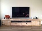 Op maat gemaakt tv-meubel gebruikt steigerhout ook in eiken, Nieuw, Minder dan 100 cm, 25 tot 50 cm, Ophalen of Verzenden