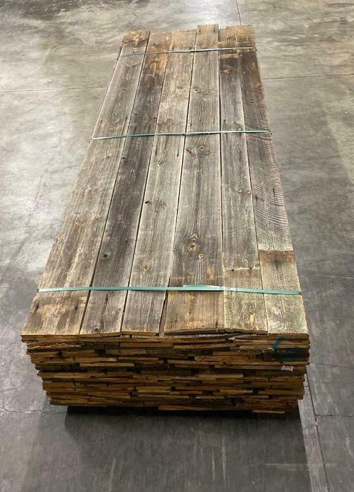 Barnwood vuren/grenen bruin of grijs, Doe-het-zelf en Verbouw, Hout en Planken, Vuren, Ophalen of Verzenden