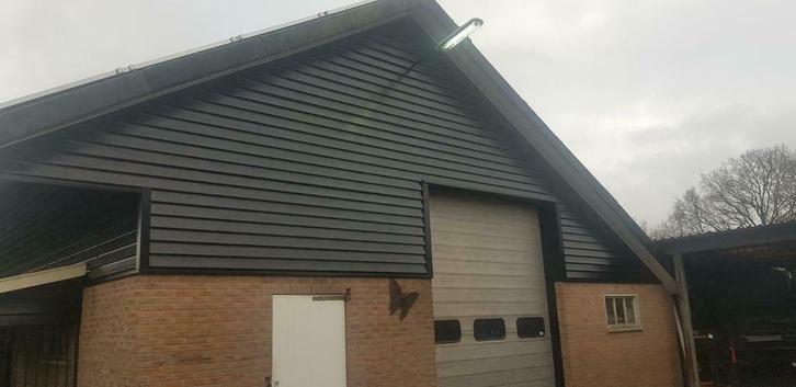 Houtnerf platen   damwand dak  dakpanplaten, Doe-het-zelf en Verbouw, Platen en Panelen, Zo goed als nieuw, Overige materialen