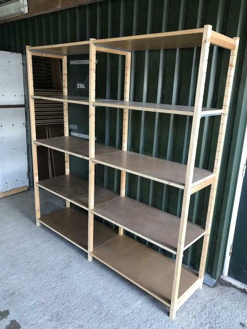 stellingen 40cm diep, hout, Huis en Inrichting, Kasten | Stellingkasten, Zo goed als nieuw, Ophalen