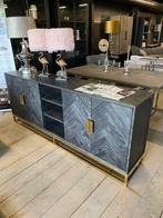 Showroom model dressoir Blackbone Gold van Richmond Interior, Met deur(en), Eikenhout, Nieuw, Ophalen of Verzenden