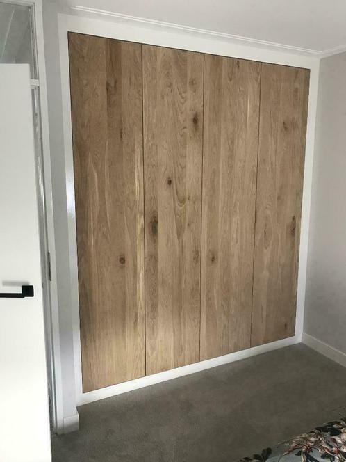 Vol massief Eiken timmerpaneel 2420 x 1220 x 22 mm blad, Doe-het-zelf en Verbouw, Platen en Panelen, Nieuw, Hout, 20 tot 50 mm