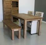 Robuuste Teaktafel verkrijgbaar 160 T/M 300 cm lang, Ophalen, 150 tot 200 cm, Teakhout, Landelijk