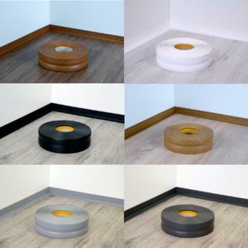 PVC-plint, zacht opvouwbaar, zelfklevend, hoogte 18 - 100 mm beschikbaar voor biedingen