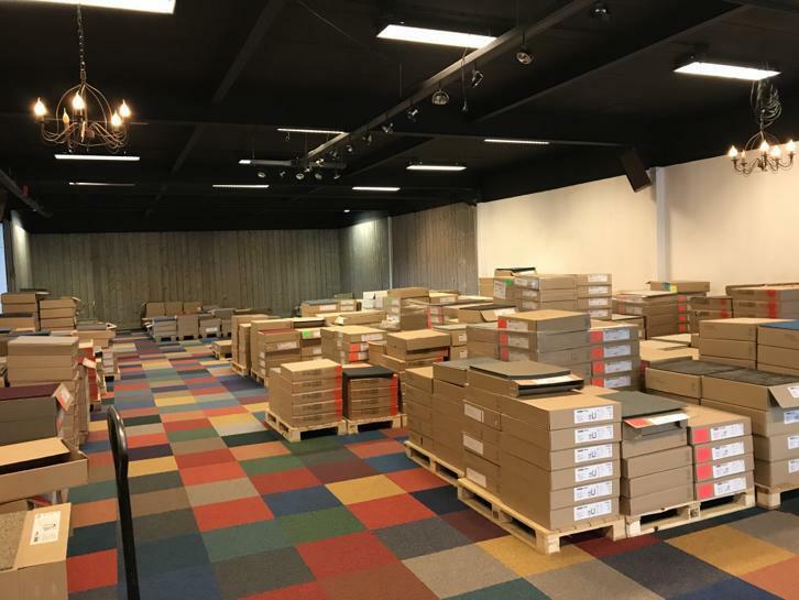 A-kwaliteit Desso tapijttegels, Huis en Inrichting, Stoffering | Vloerbedekking, Nieuw, Tapijttegels, 75 m² of meer, Ophalen