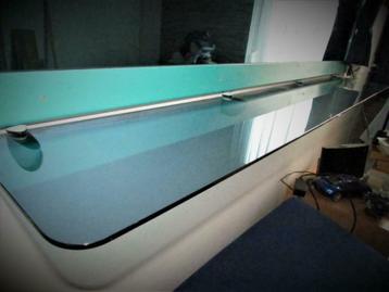 Glazen plaat-plank (blauw) te Koop! IN PRIJS VERLAAGD! beschikbaar voor biedingen