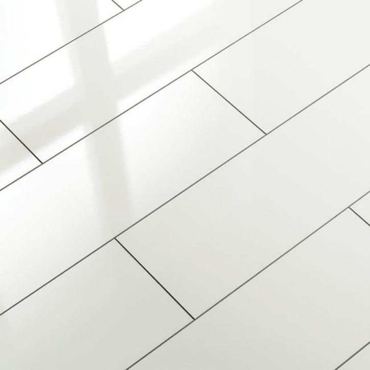 Mega Actie Hoogglans Tegel Laminaat 4 Kleuren € 24,00 m2, Huis en Inrichting, Stoffering | Vloerbedekking, Nieuw, Laminaat, Wit