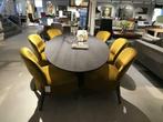 -Passe Partout- Buddha ellipse eettafel, Huis en Inrichting, Ophalen, 100 tot 150 cm, Vijf personen of meer, Eikenhout
