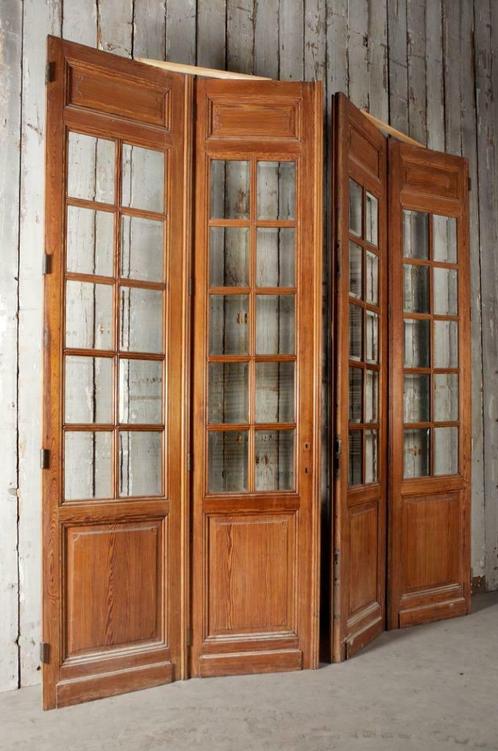 Oude glasdeuren gebruikte paneeldeuren ensuite deuren, Doe-het-zelf en Verbouw, Deuren en Horren, Gebruikt, Binnendeur, 200 tot 215 cm