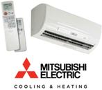 Airco Mitsubischi Electric 5 kW met montage incl. BTW, Nieuw, Afstandsbediening, Verwarmen, 3 snelheden of meer