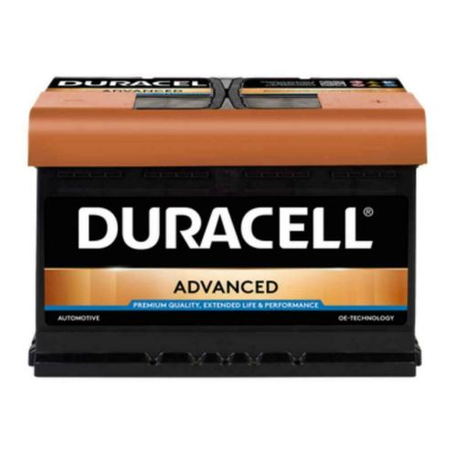 DURACELL Advanced Auto ACCU 12v 74ah 680A BDA74, Auto-onderdelen, Accu's en Toebehoren, Alfa Romeo, Audi, BMW, Citroën, Fiat, Ford
