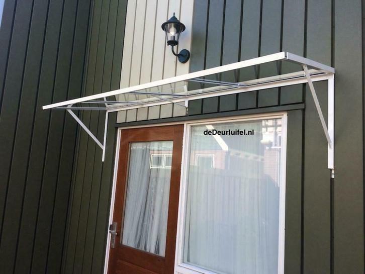 Deurluifel, Deurluifels, Afdakje, Luifeltje....Thuis bezorgd, Doe-het-zelf en Verbouw, Deuren en Horren, Nieuw, Glas, Metaal, Ophalen of Verzenden