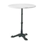 Marmer tafel met gietijzeren onderstel Ø 60 x 72 cm tafels, Ophalen of Verzenden, Nieuw, Rond