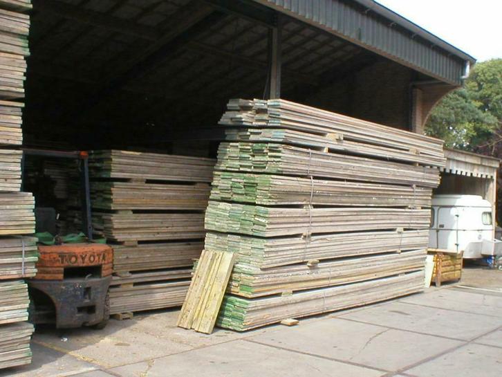 gebruikte steigerplanken, Doe-het-zelf en Verbouw, Hout en Planken, Gebruikt, Ophalen